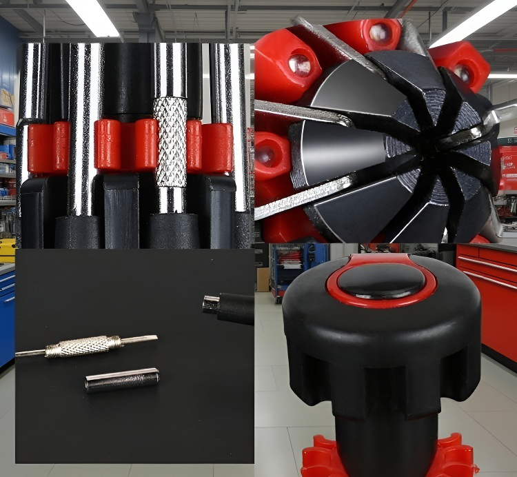 Eight types of screwdriver bits in one tool