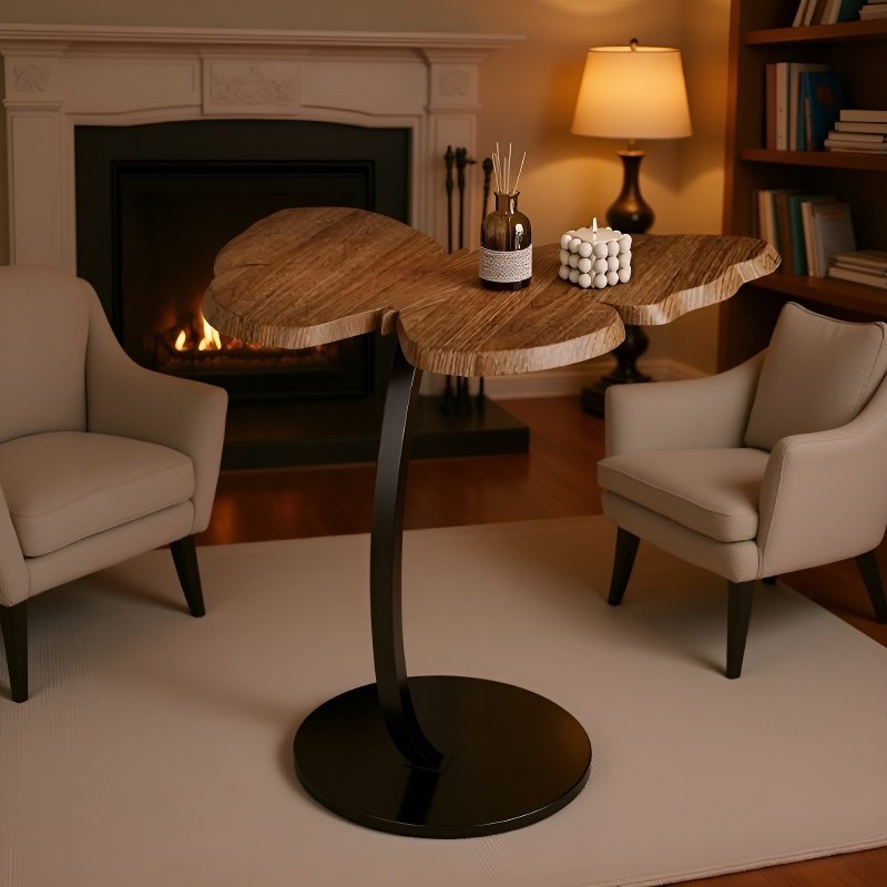 Kreativní noční stolek ve tvaru motýla, multifunkční malý čajový stolek