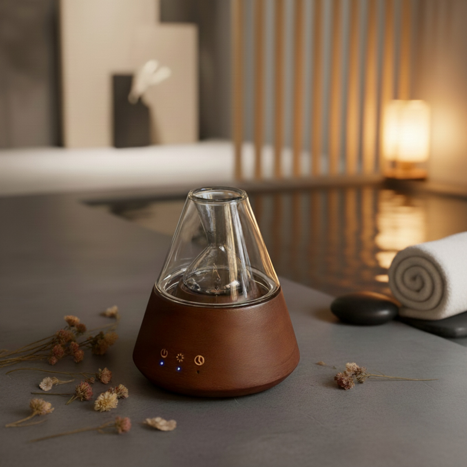 Ultraschall-Aromadiffusor mit Kühlnebel, geeignet für Zuhause und Schlafzimmer