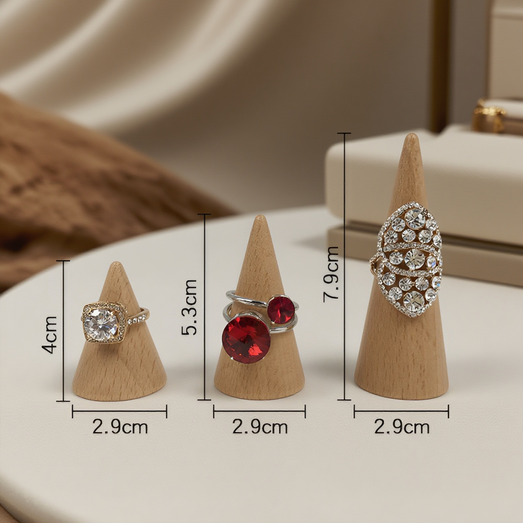 Elegantní držák na šperky z bukového dřeva