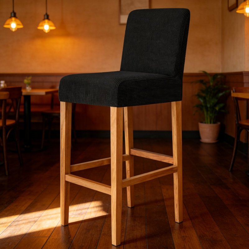 High Elastic Corn Kernel Fleece Chair Covers for Home, Hotel, and Club Use