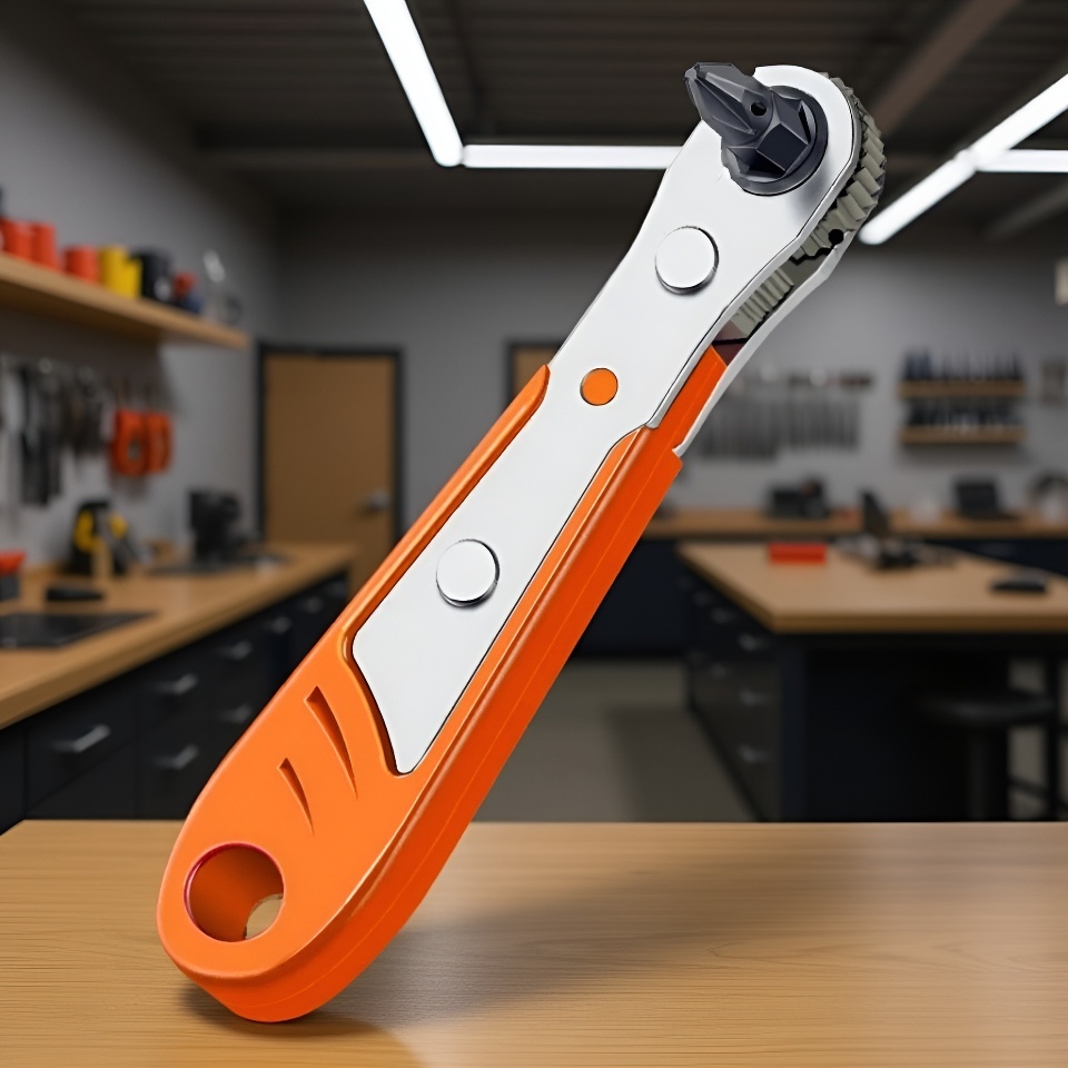 ラチェットハンドル付きミニ工具セットの使用例