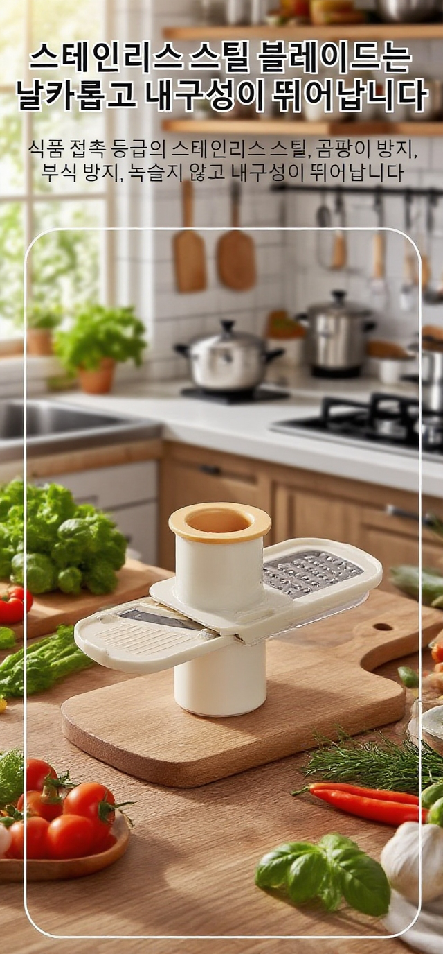주방 필수품 삼합일 생강 마늘 슬라이서
