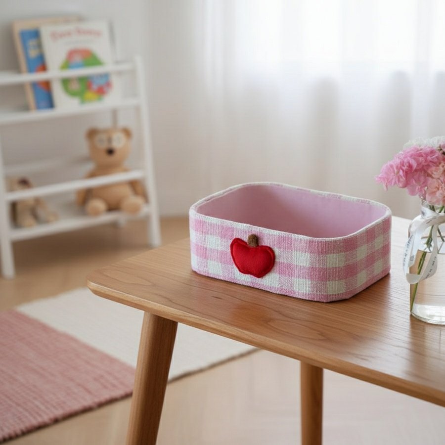 Desktop storage box cute single-layer sundries storage box entrance key perfume mask skin care produ