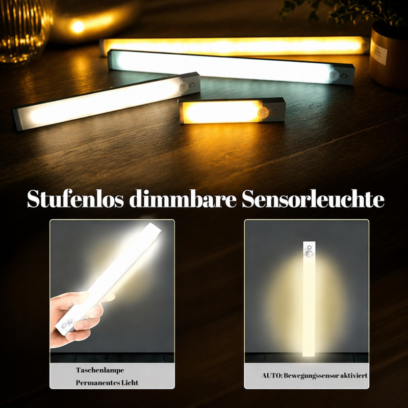 LED Nachtlicht mit Bewegungssensor, längliches Design