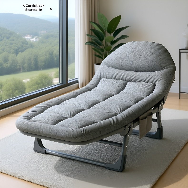 JC Klappbarer Einzel-Büro-Liegestuhl