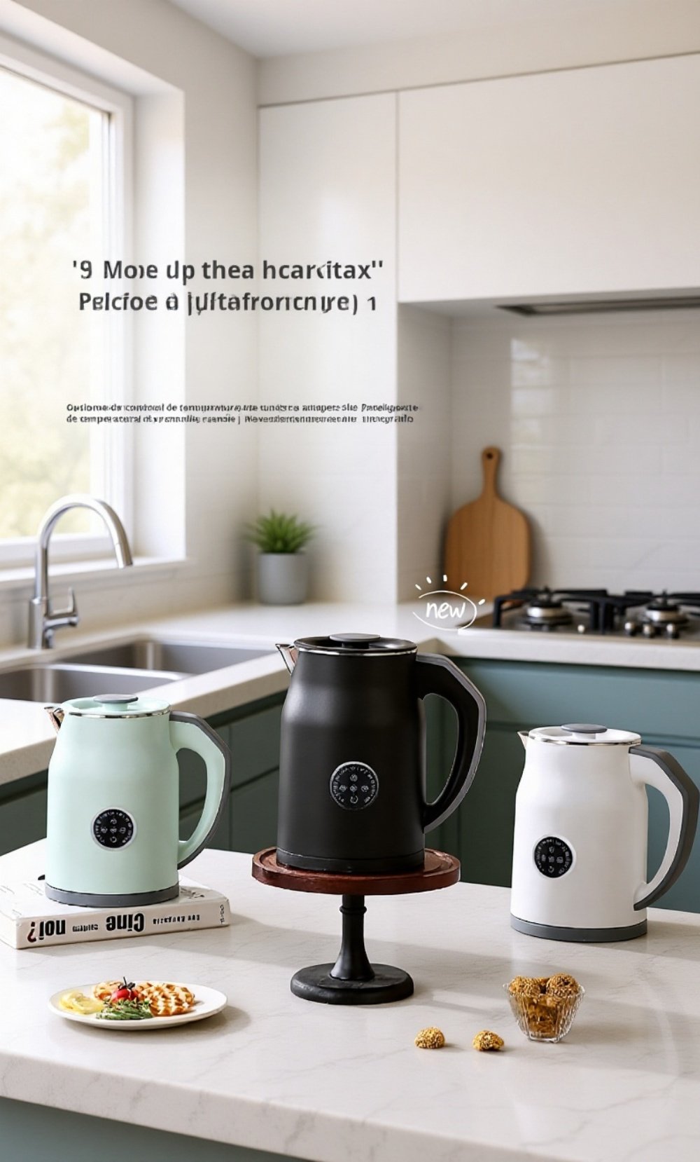 Hervidor de agua seguro para familia con diseño moderno