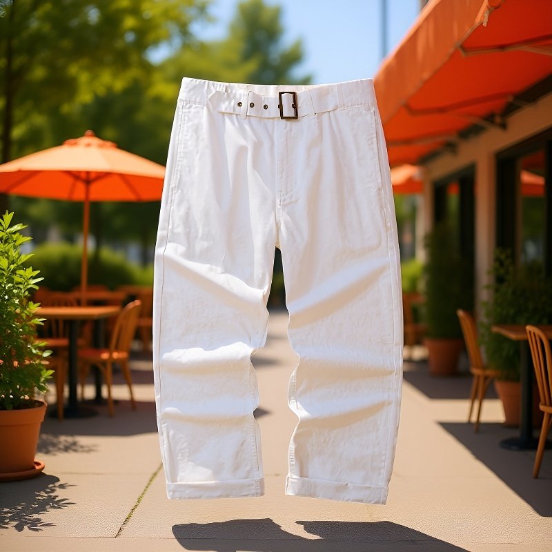 丈夫な素材を使用したグルカパンツ