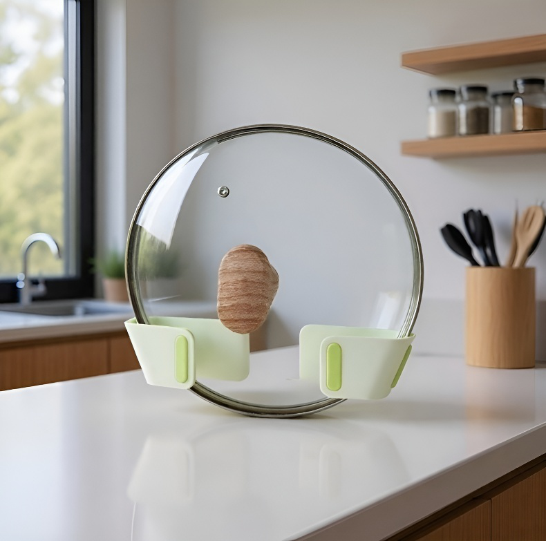 Detalle del estante para tapas sin perforación