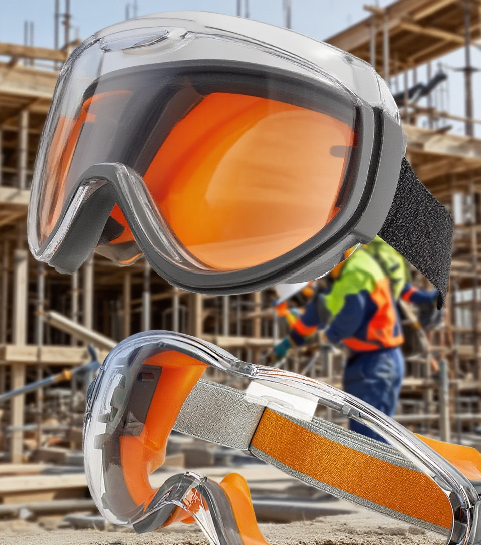 오토바이 라이더를 위한 김서림방지 실리콘 안경 착용 샷