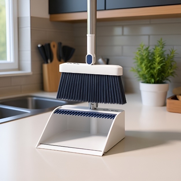 가정용 라지 두꺼운 빗자루 세트 편리한 수납 리린 접이식 쓰레받기 내구 쓰레받기 세트 두꺼운 쓰레받기 세트