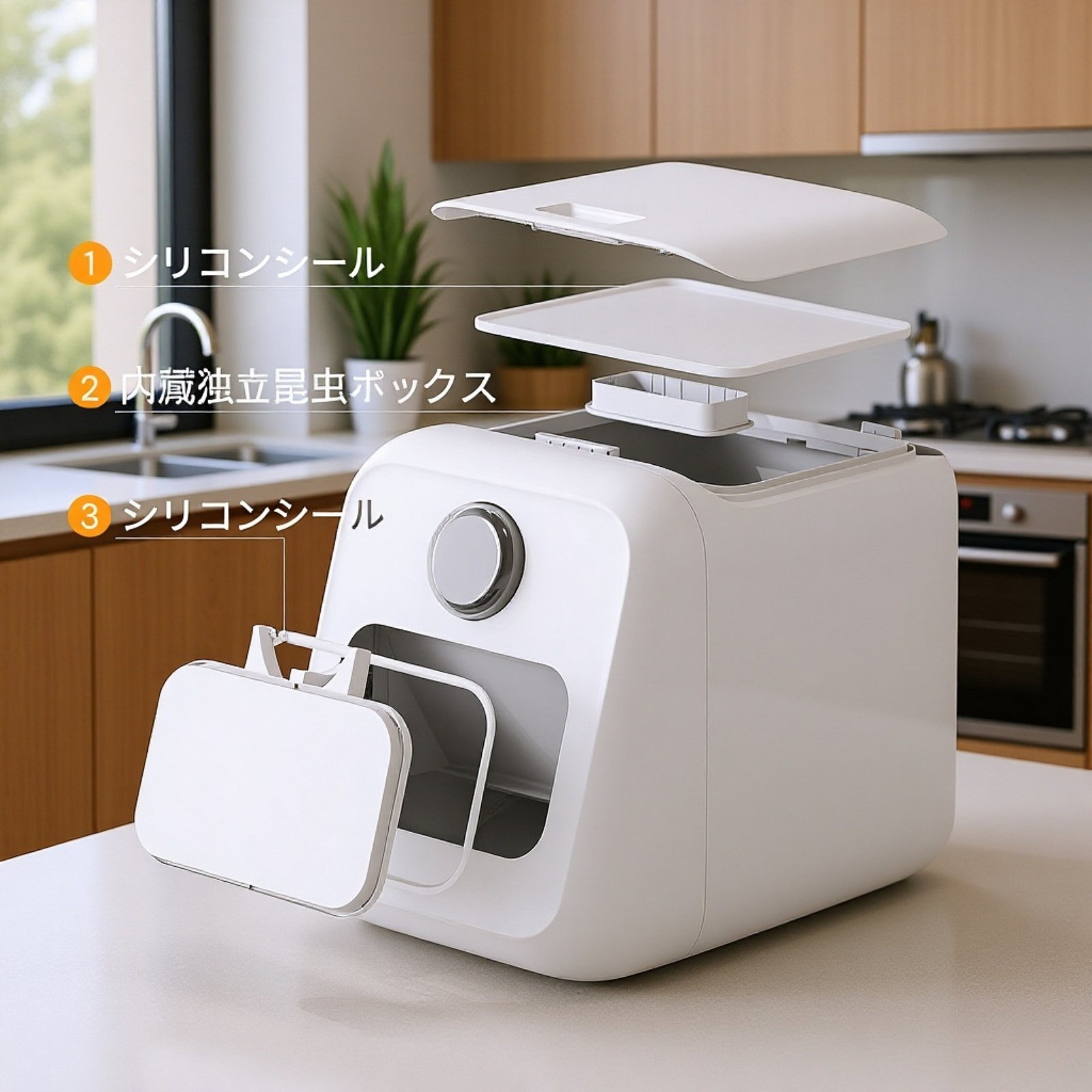 自動開閉米びつ