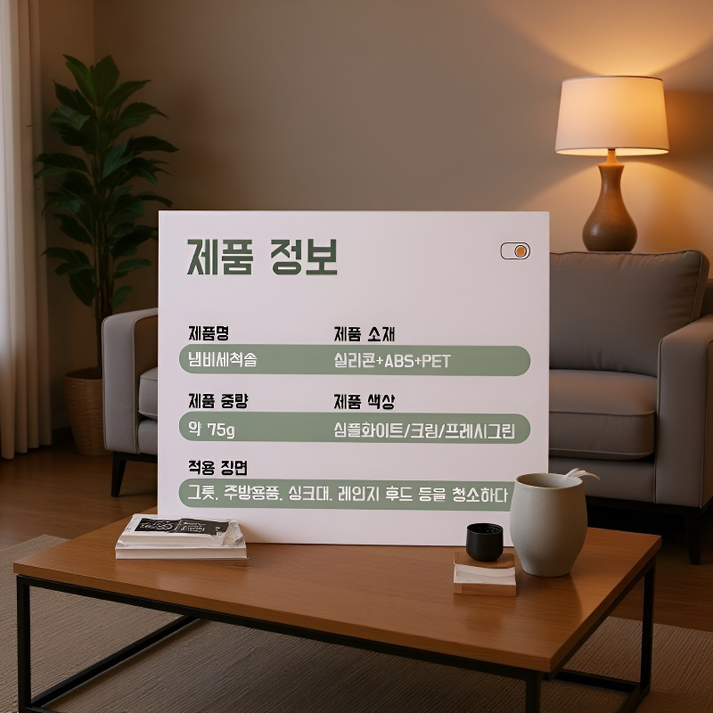 고효율 자동 주방 세척솔 