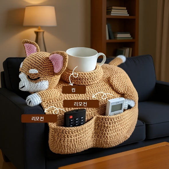 핸드메이드 다기능 강아지 소파 수납백