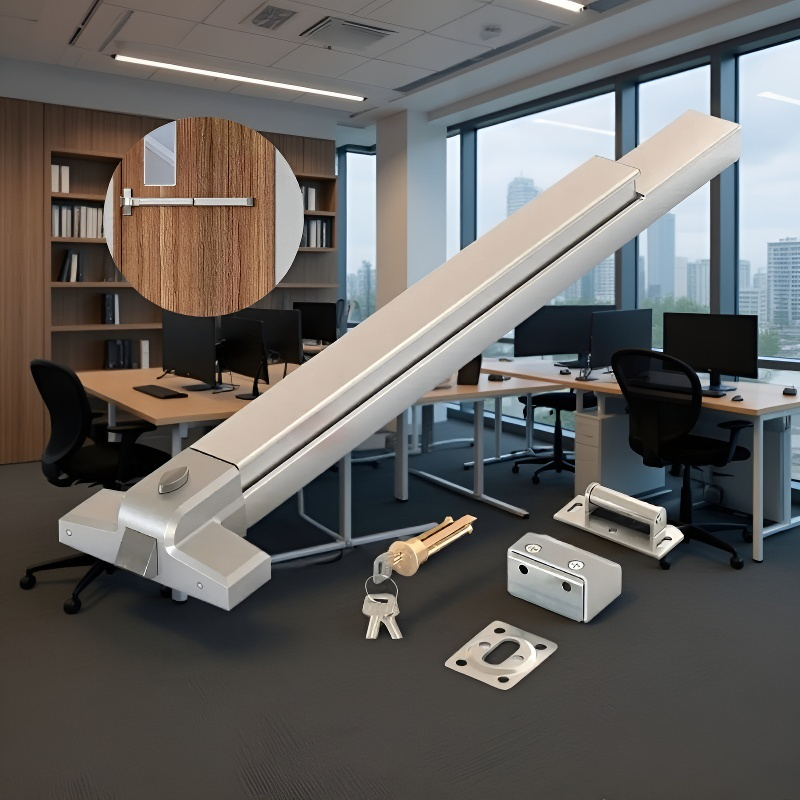 Únikový zámek s tlačnou tyčí pro požární dveře