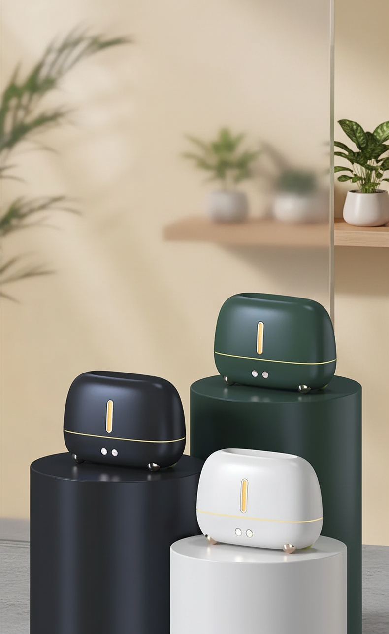 Humidificateur d'air avec effet flamme colorée