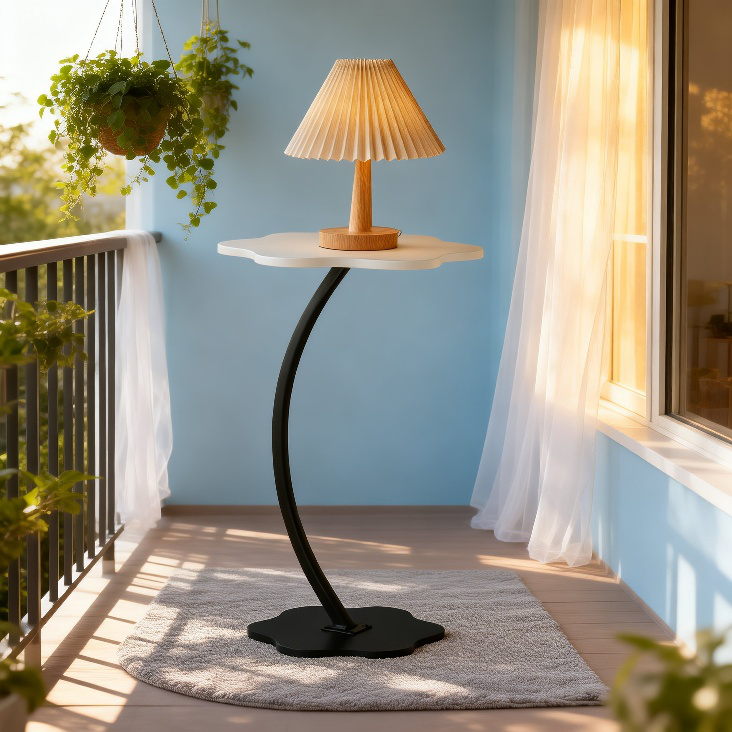 현대 유럽풍 꽃잎 티 테이블