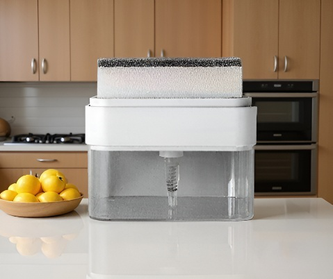 Jabonera fácil de limpiar con escurridor integrado