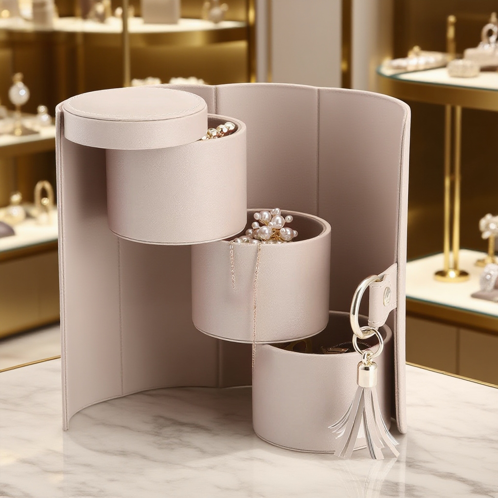 コンパクトサイズのジュエリーケース