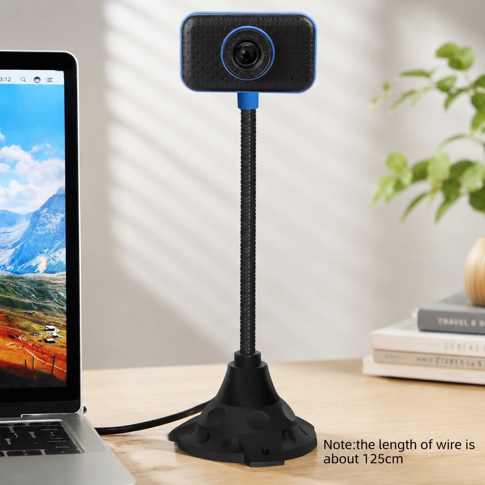 High definition webcam with built-in microphone