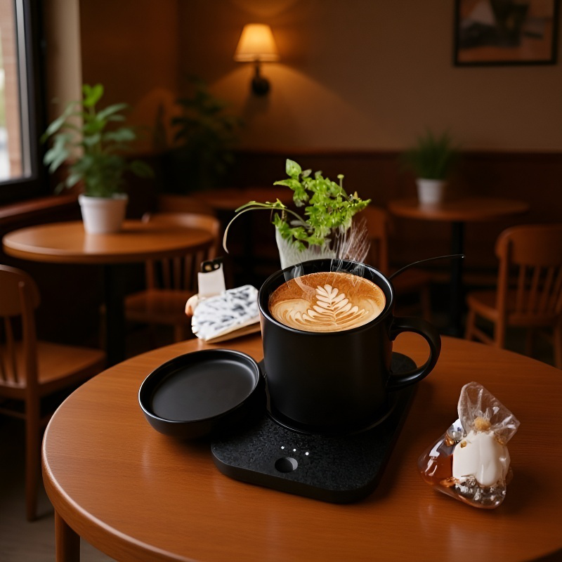 Desk cup warmer for tea and coffee