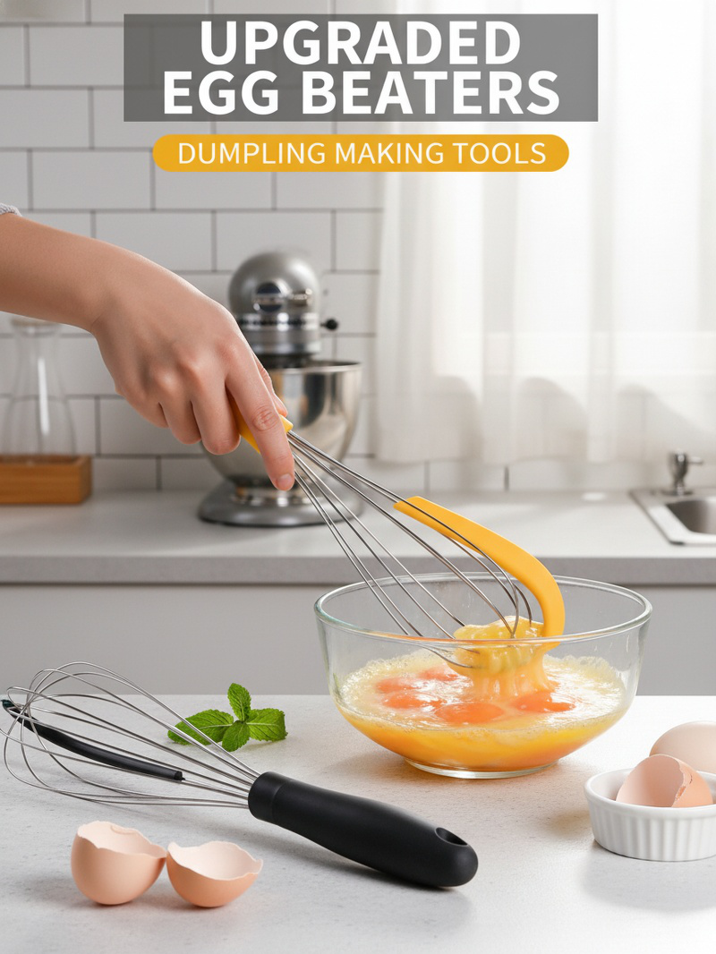 Silicone Cake Frother mixing bowl of batter