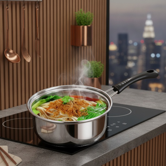 Cazo de cocina ideal para hervir leche sin pegarse