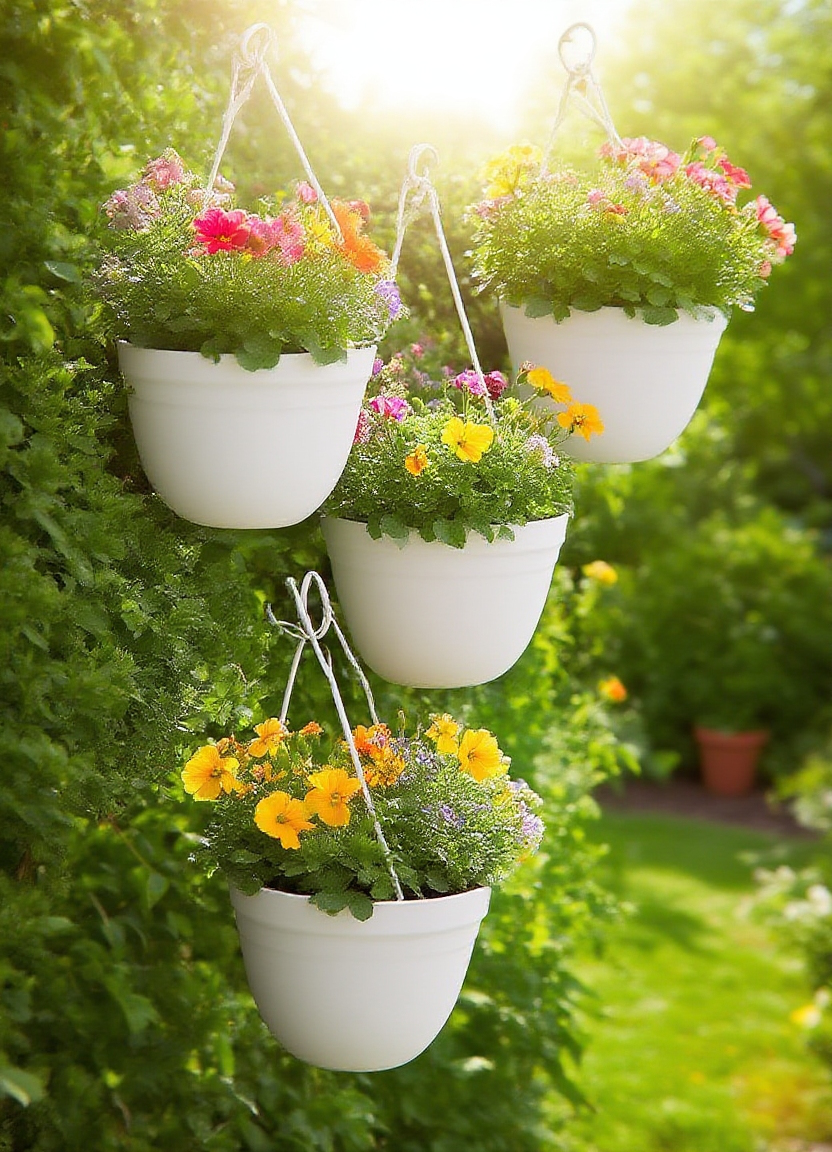 Závěsná hydroponická nástěnná květinová váza