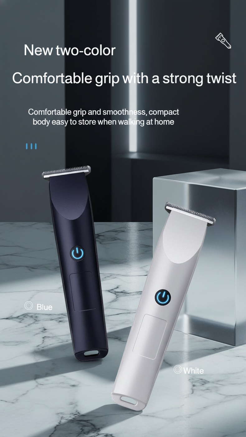 Hair clipper in storage case for home use