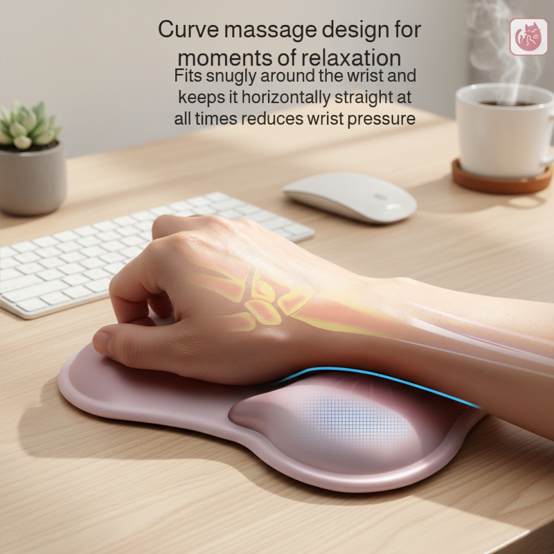Cat Anti-Slip Silicone Wrist Rest Pad