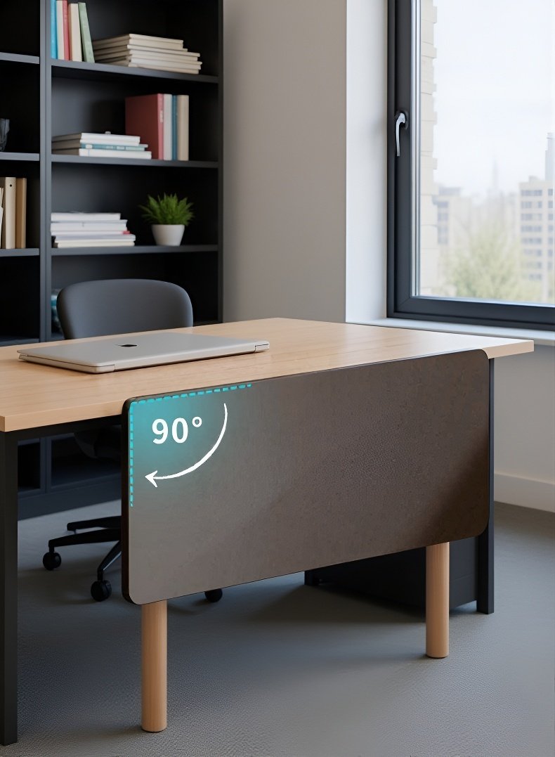 Uso del tablero de extensión para organizar documentos y accesorios