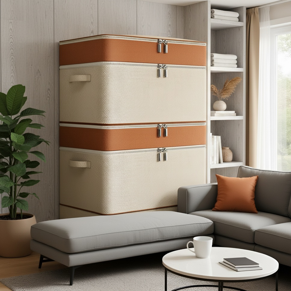 Non-woven Fabric Under-bed Storage Box for Clothes Organization