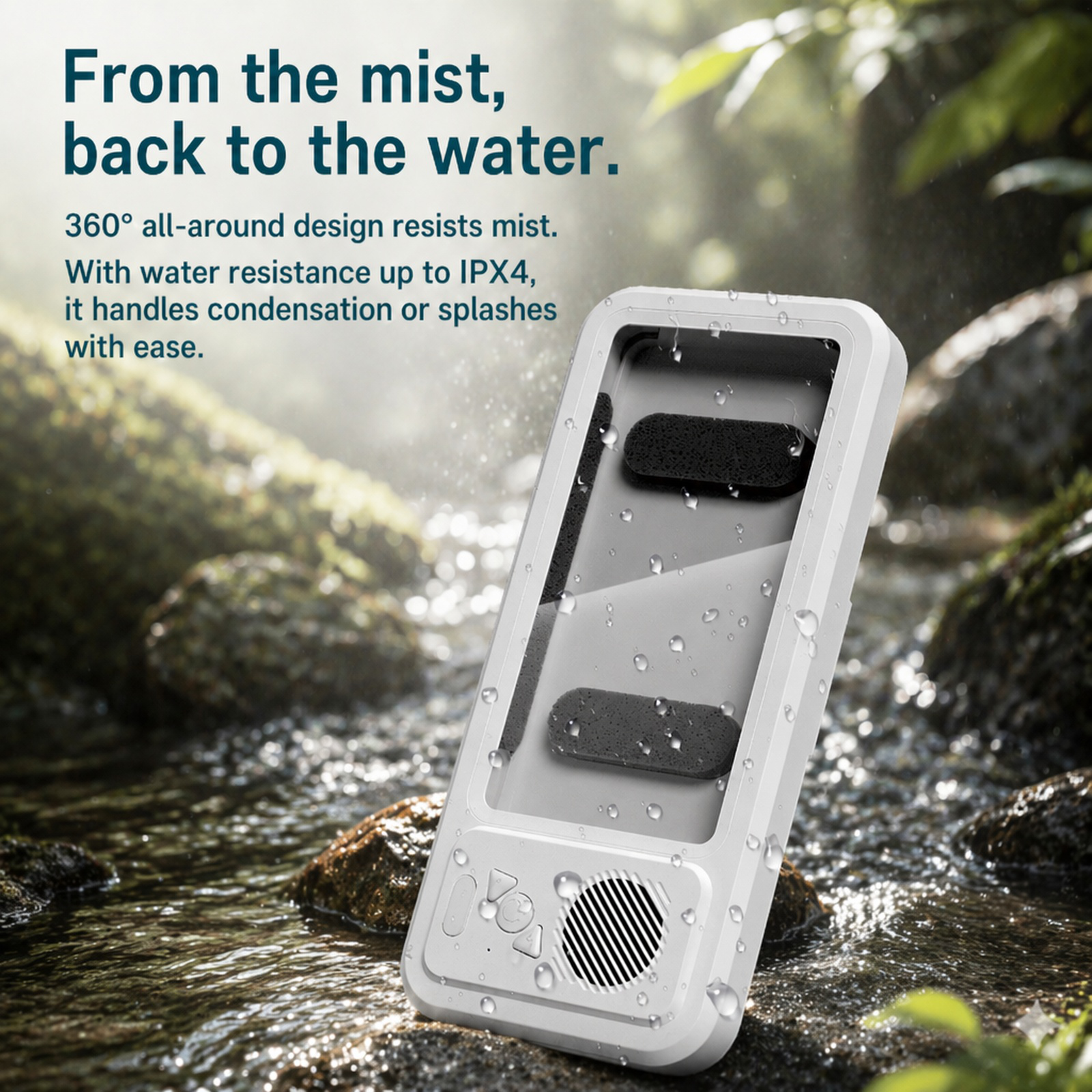 New waterproof touch screen phone holder for bathroom use, perfect for watching videos in the shower