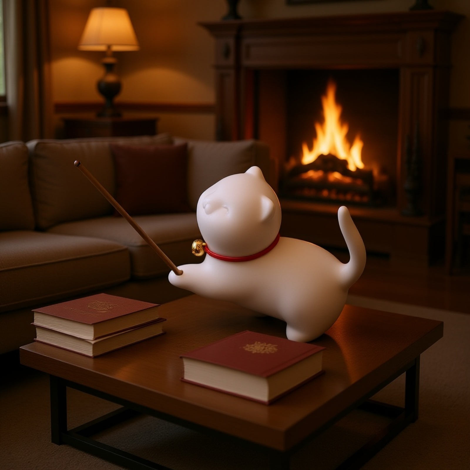 精緻陶瓷工藝貓咪線香座