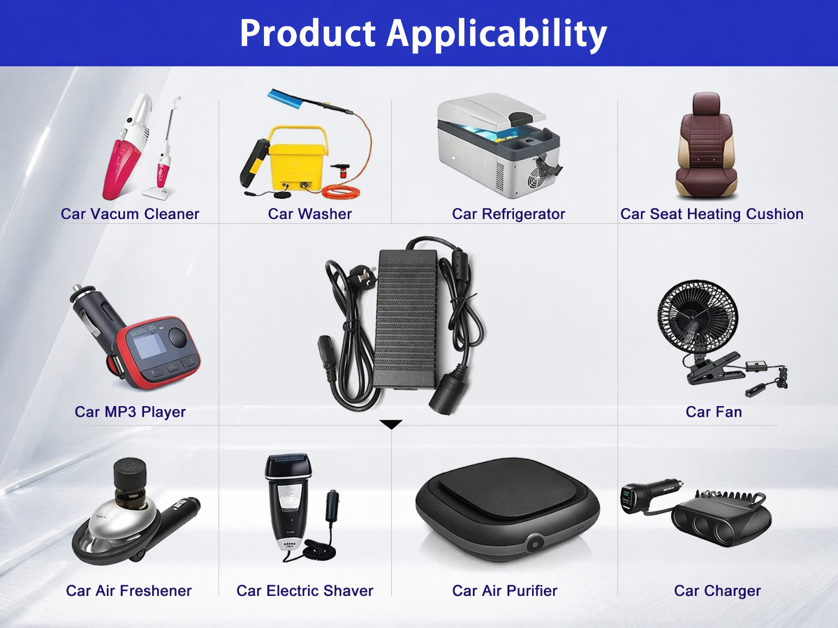 Universal 12V 2A power adapter for electronics