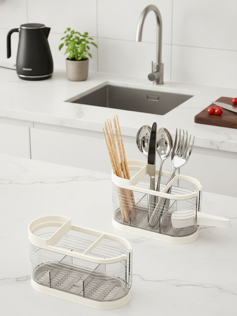 Chopstick storage box in a stylish kitchen setting
