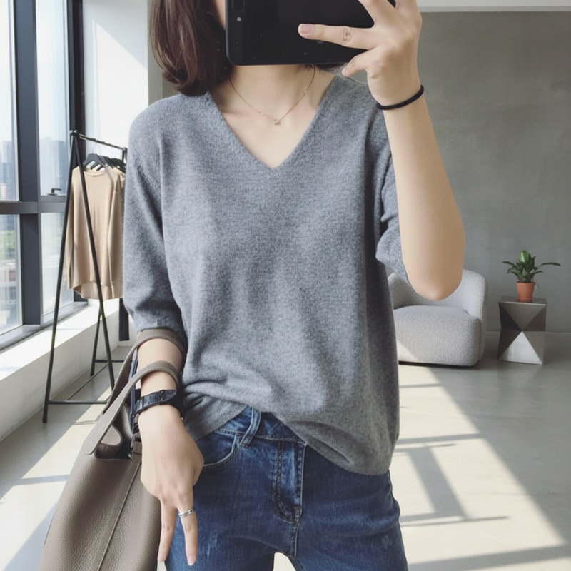 다양한 색상 여성 이너 반팔티