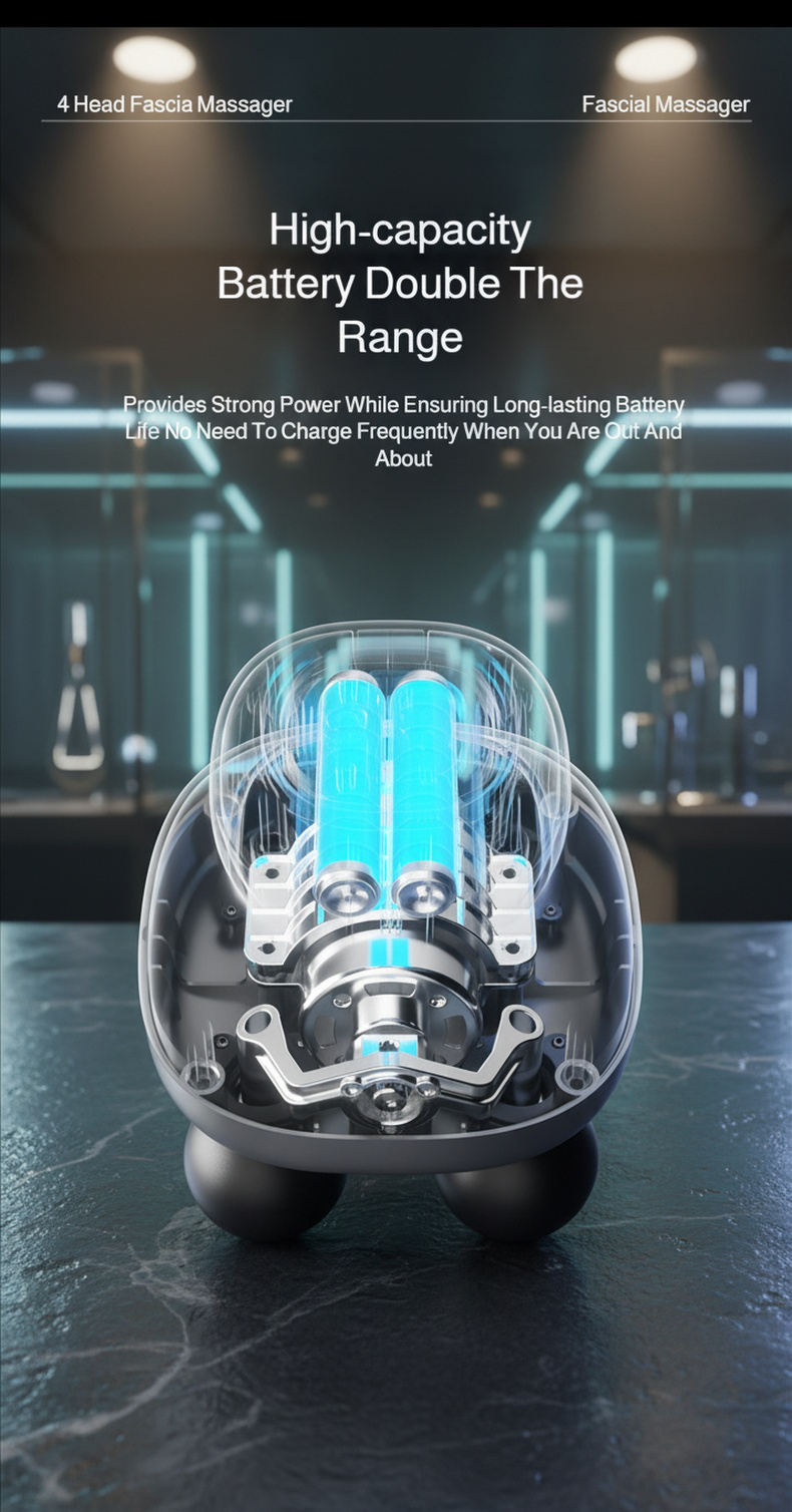 Adjustable speed muscle relaxation massager