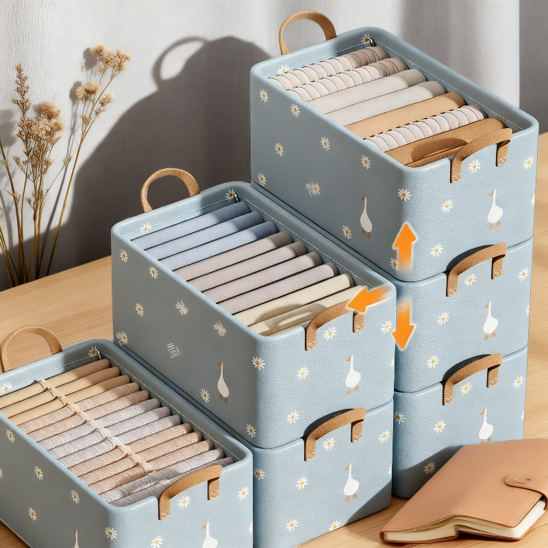 Fabric Collapsible Clothes Storage Drawer Cabinet