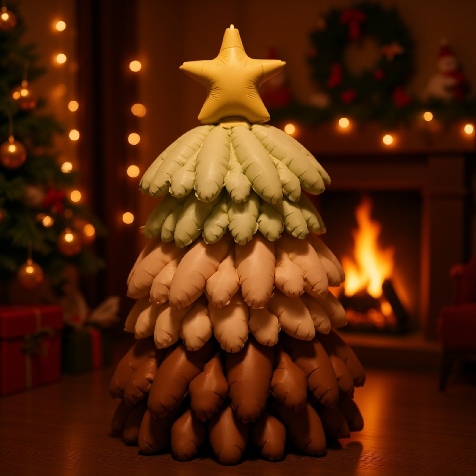 立体マットクリスマスツリー発光バルーン装飾