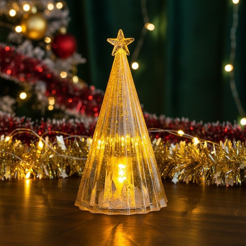 Lampe de nuit lumineuse sur bureau moderne
