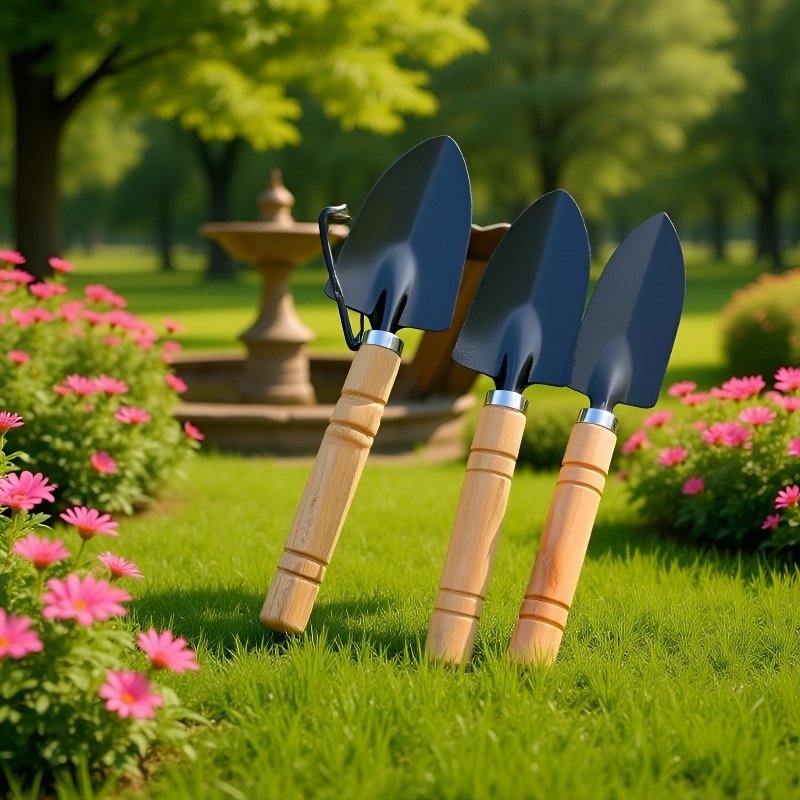 植木鉢用シャベルの使い方イメージ