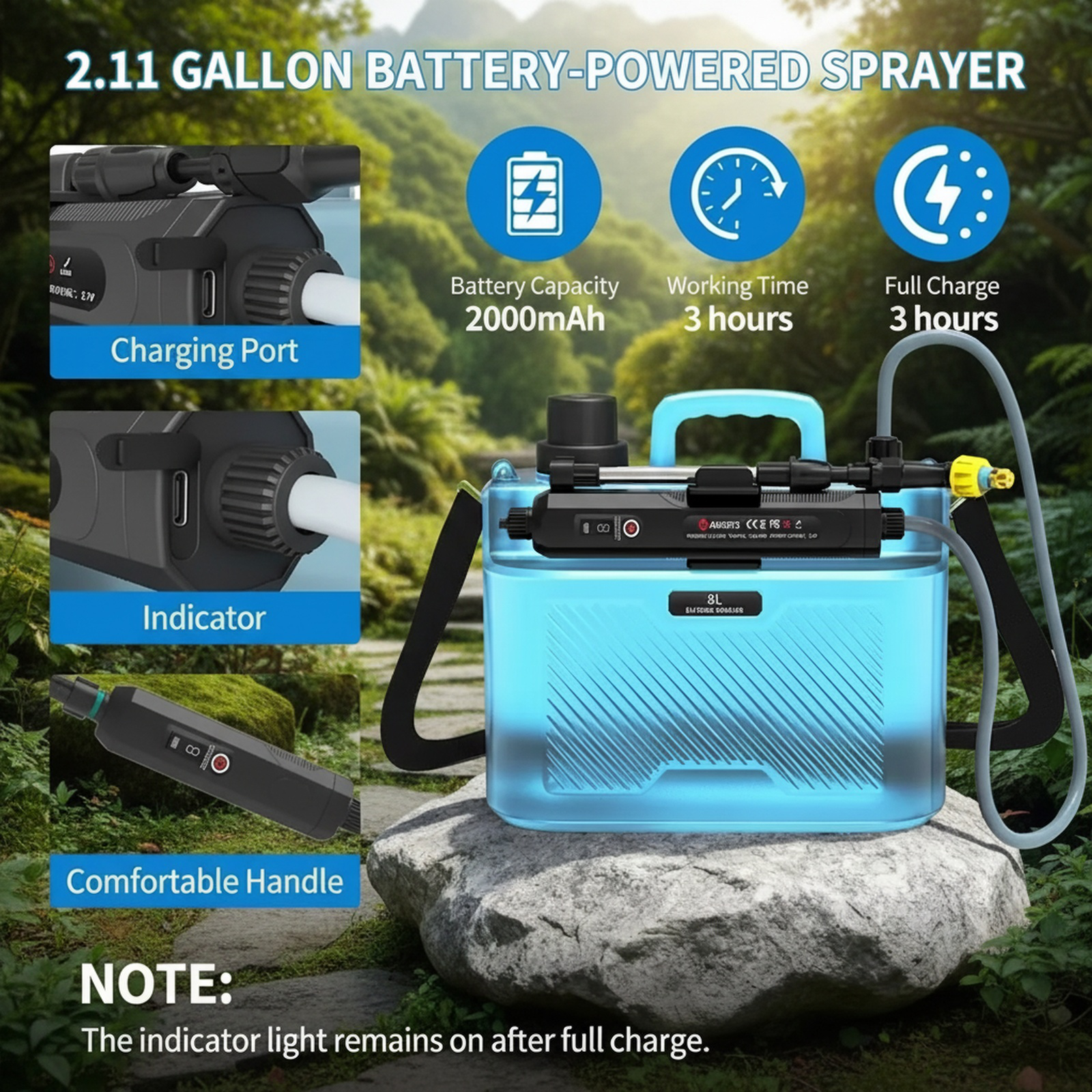 8L Electric Sprayer Backpack for Fertilizing