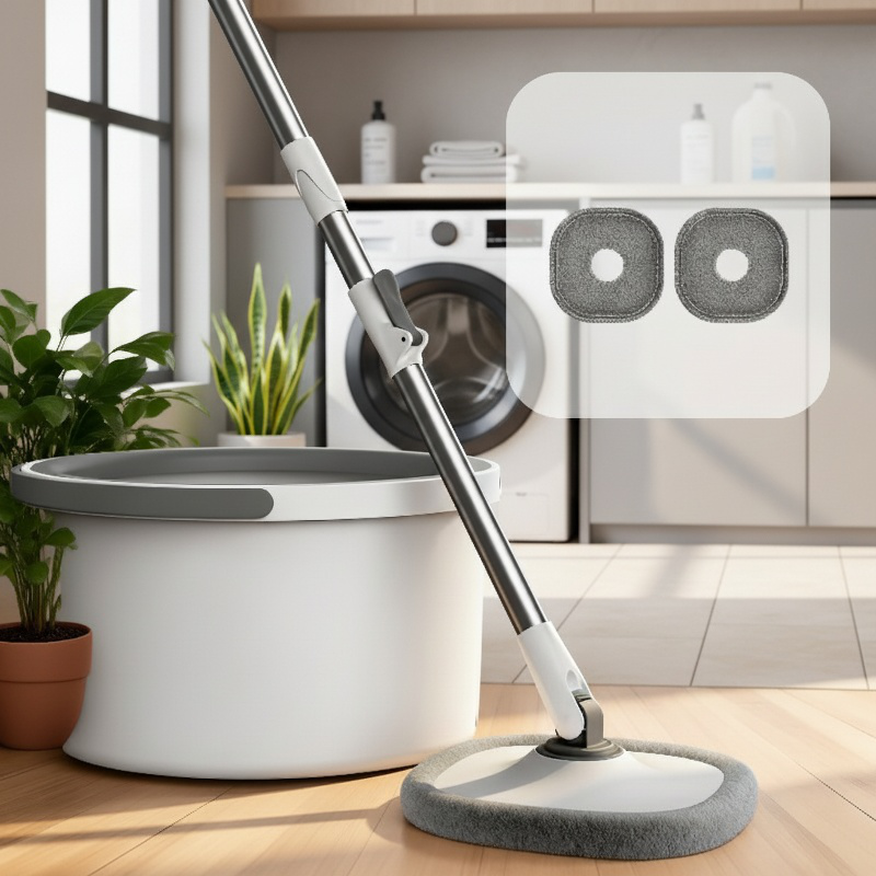 Lazy household suction level plate with bucket mop clean sewage separation hands-free mop wet and dr