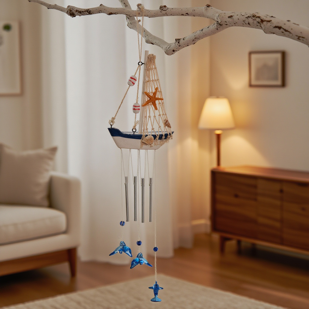 木製帆船模型の家庭用インテリア装飾