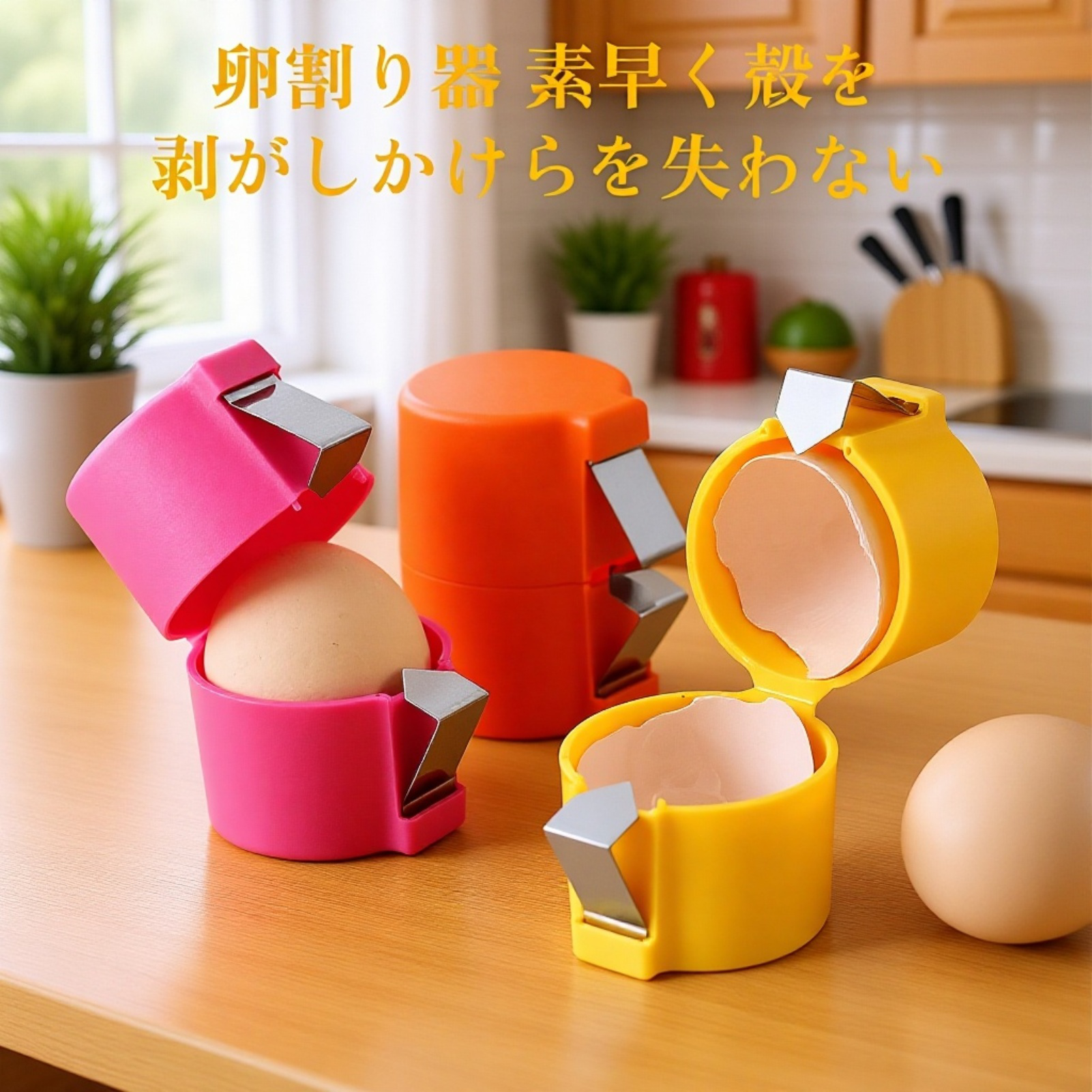 キッチン用卵割り器・卵殻分離器