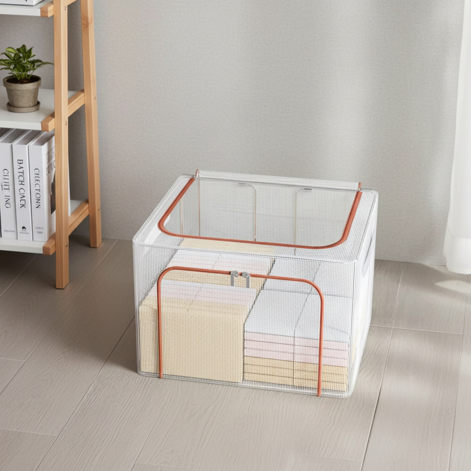 Transparente wasserdichte Aufbewahrungsbox mit Stahlrahmen für die Regenzeit