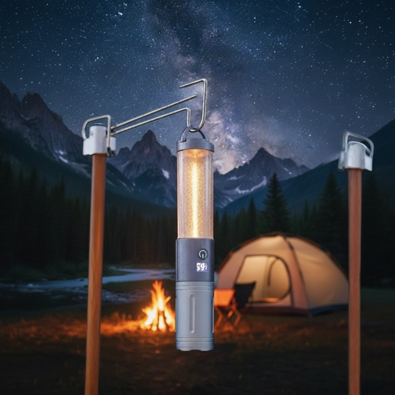 Linterna impermeable para noches de camping