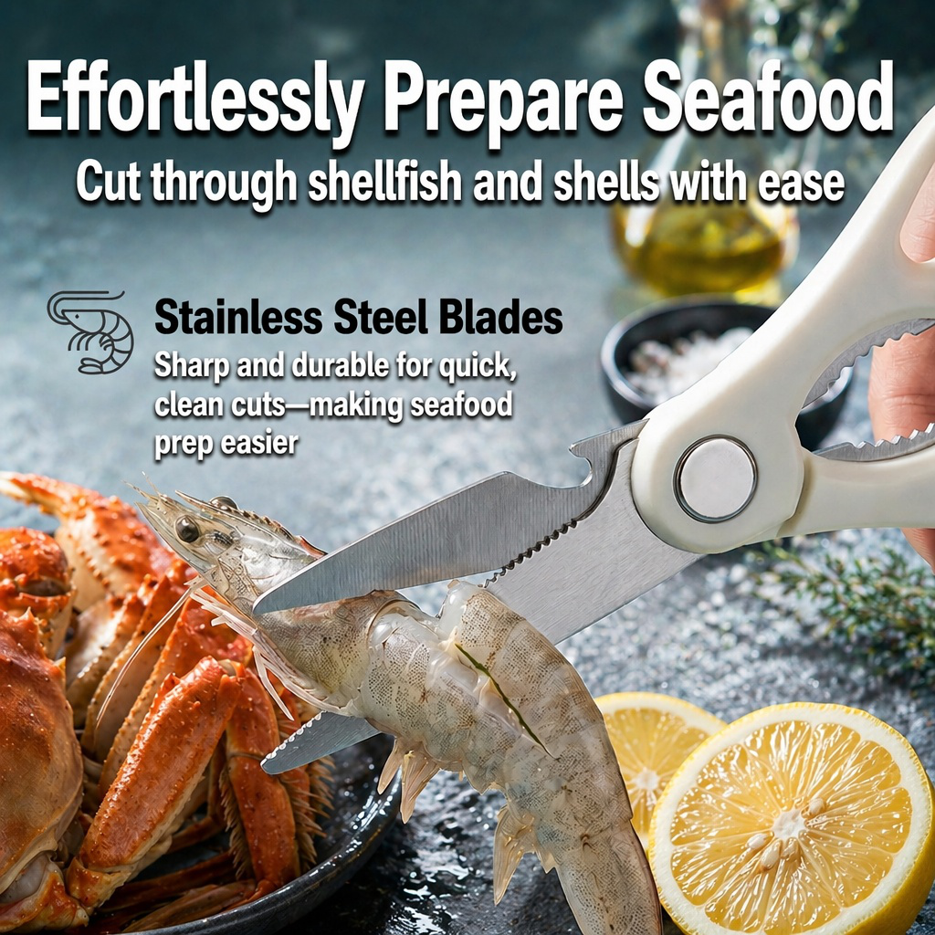 Stainless Steel Heavy-Duty Chicken Bone Shears