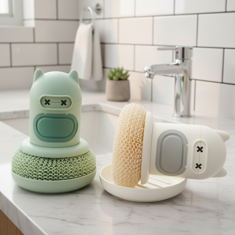 Brosse de nettoyage de cuisine à motif cartoon